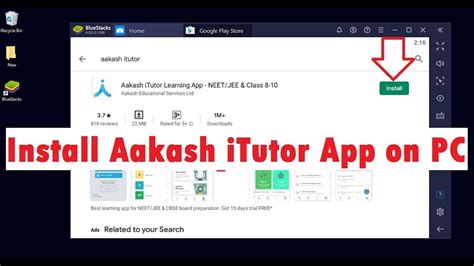 aakash itutor app install.